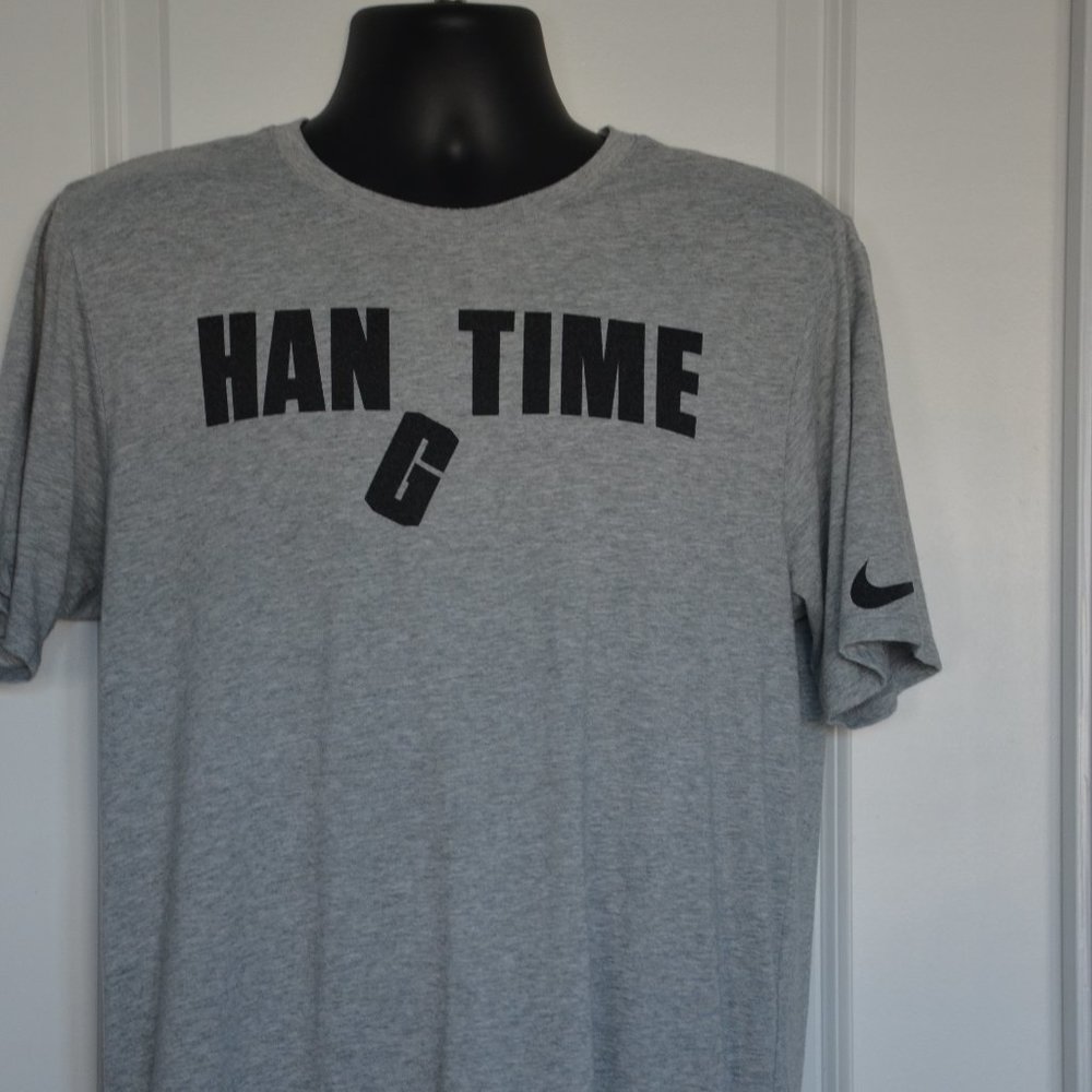 Nike Dri-Fit Gray Tee “HANG TIME” Men’s Medium